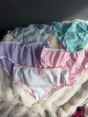 Kids Cotton Briefs Pack - Pastel Pink, Lavender, Light Blue, Mint, White